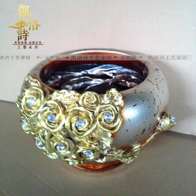 【凱洛詩】批發(fā)榮耀樹脂花瓶/天然樹脂花瓶/手彩玻璃/工藝品擺件__世界工廠網(wǎng)